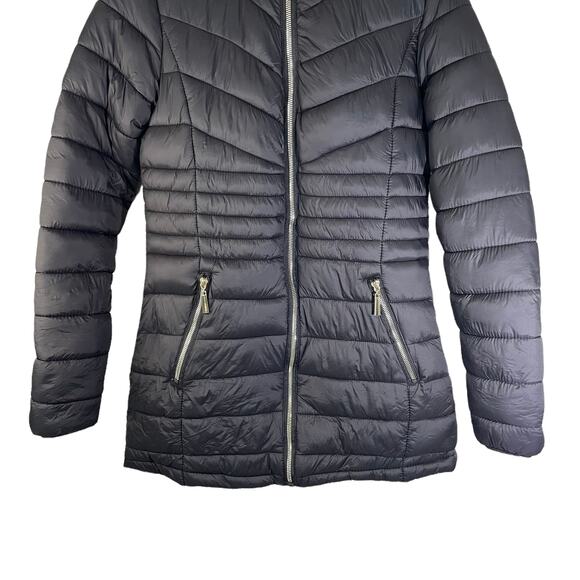 Snobbish Women's Puffer Jacket with Removable Hood Black Small Outdoor Neutral - Picture 5 of 12